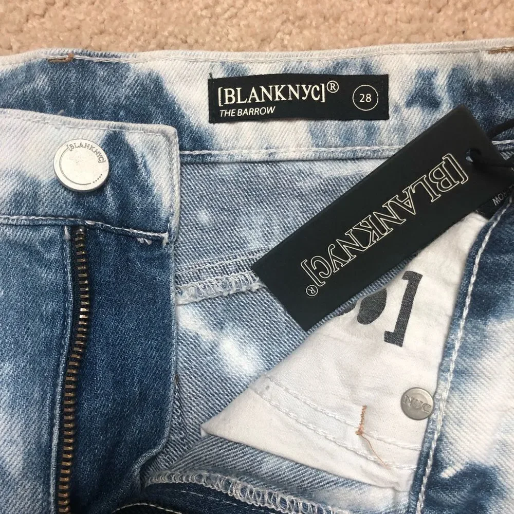 BlankNYC The Barrow Tie Dye Denim Shorts Size 28